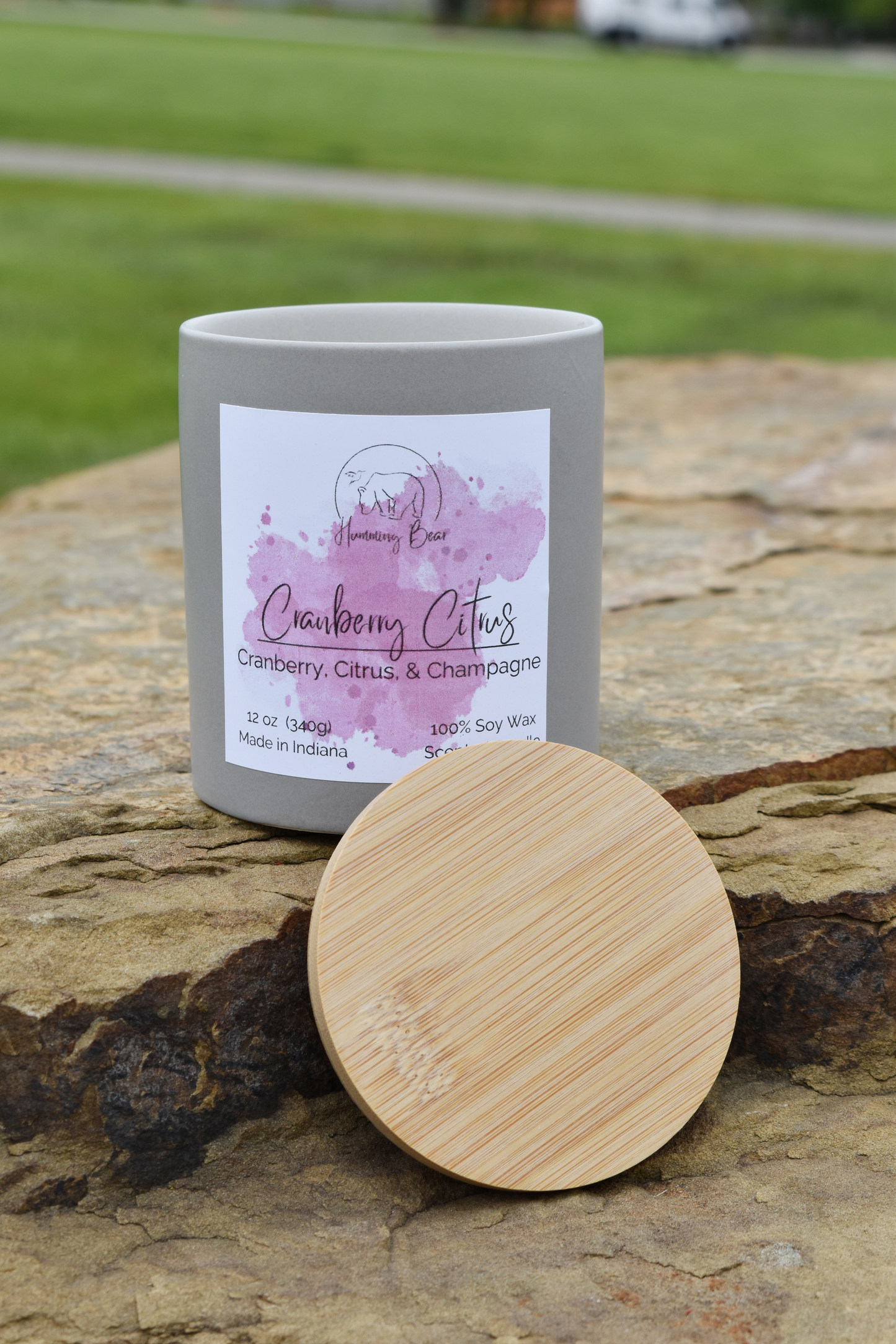 12 oz Cranberry Citrus Soy Candle | Cranberry, Citrus, & Champagne