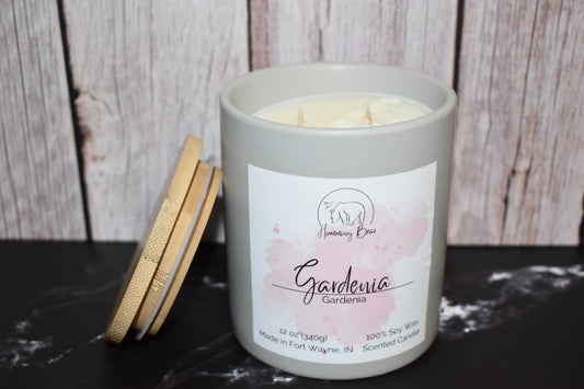 12oz Gardenia Soy Candle | Gardenia