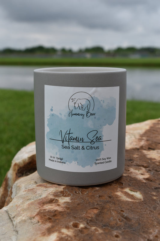 12 oz Vitamin Sea Soy Candle | Sea Salt & Citrus
