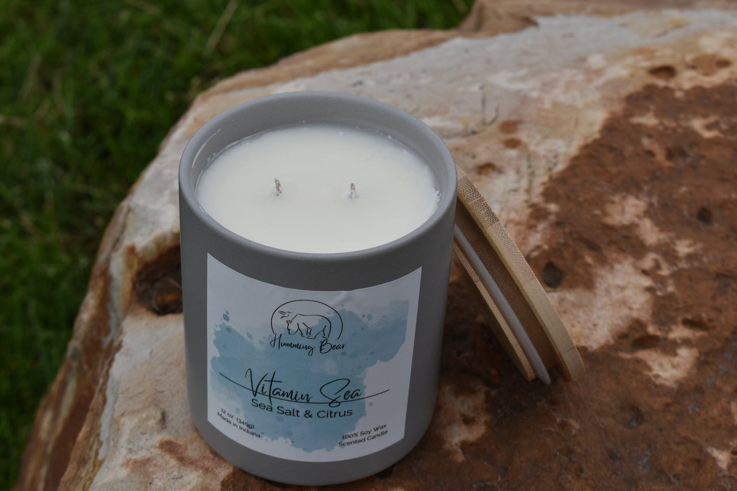 12 oz Vitamin Sea Soy Candle | Sea Salt & Citrus