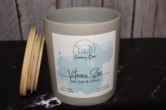 12 oz Vitamin Sea Soy Candle | Sea Salt & Citrus