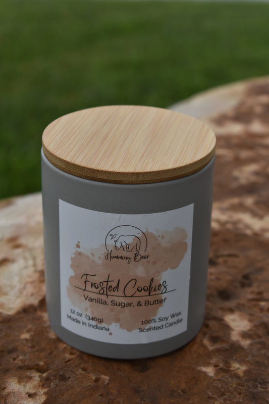 12 oz Frosted Cookie Soy Candle | Vanilla, Sugar, & Butter