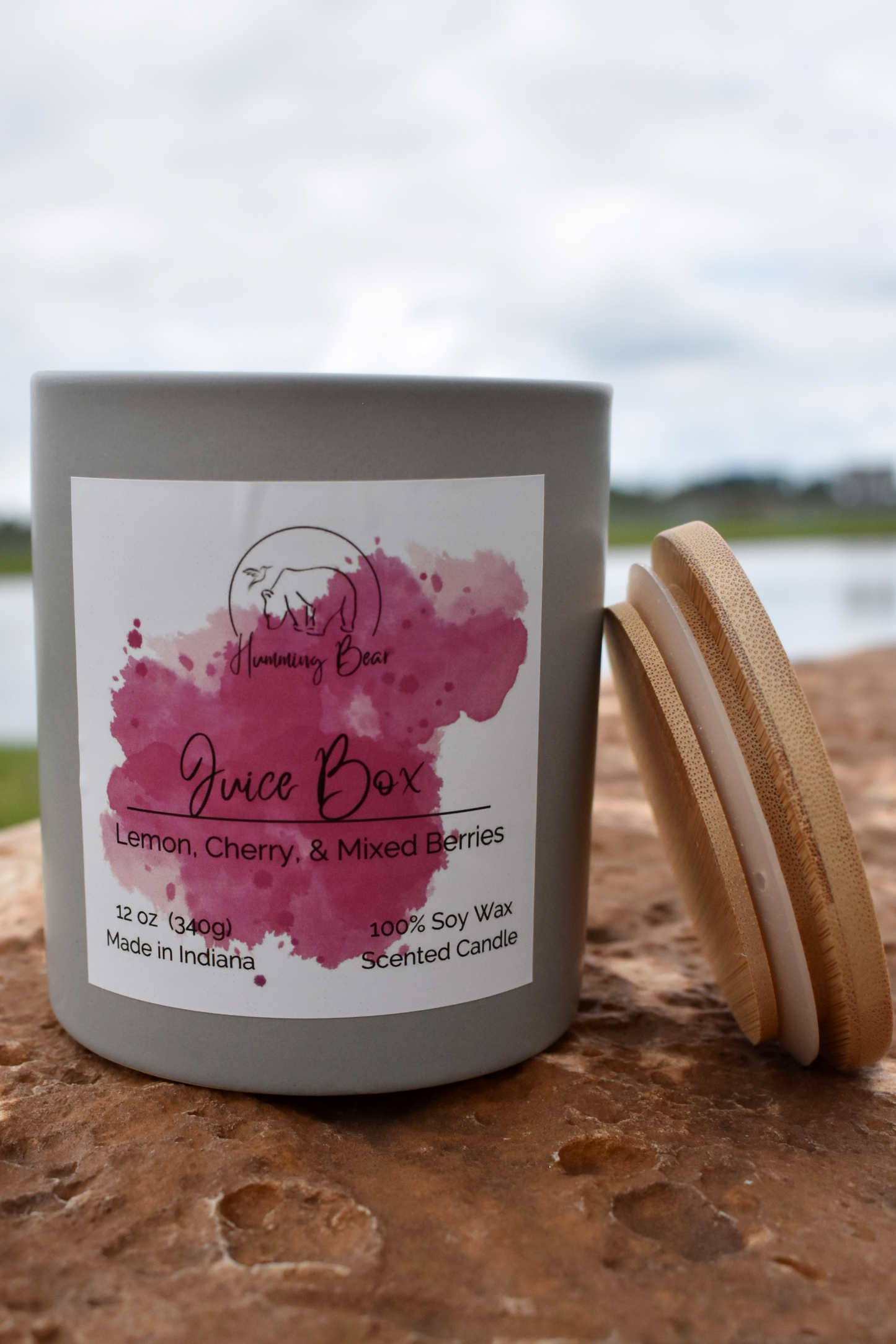 12 oz Juice Box Soy Candle | Lemon, Cherry, & Mixed Berry