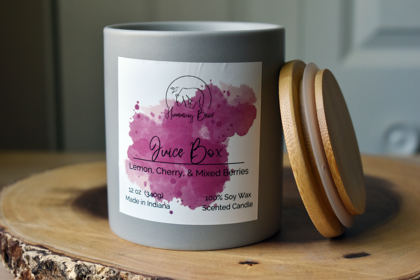 12 oz Juice Box Soy Candle | Lemon, Cherry, & Mixed Berry
