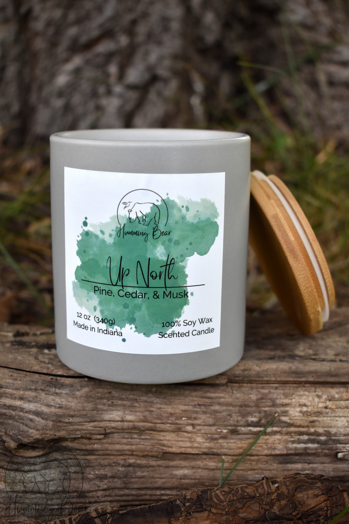 12oz Up North Soy Candle | Pine, Cedar, & Musk