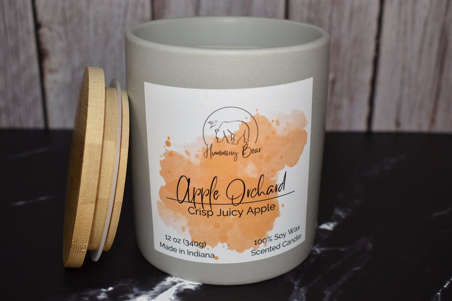 12oz Apple Pie Crumble Soy Candle | Apple, Cinnamon, & Brown Sugar