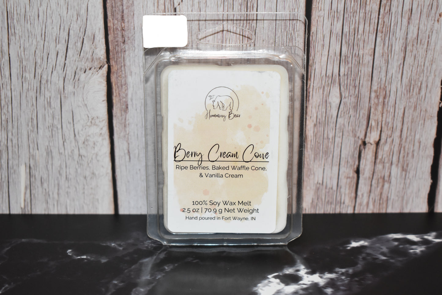 Berry Cream Cone Wax Melt | Ripe Berries, Baked Waffle Cone, & Vanilla Cream