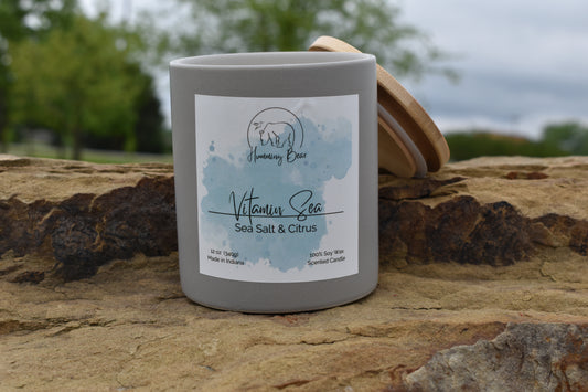 12 oz Vitamin Sea Soy Candle | Sea Salt & Citrus