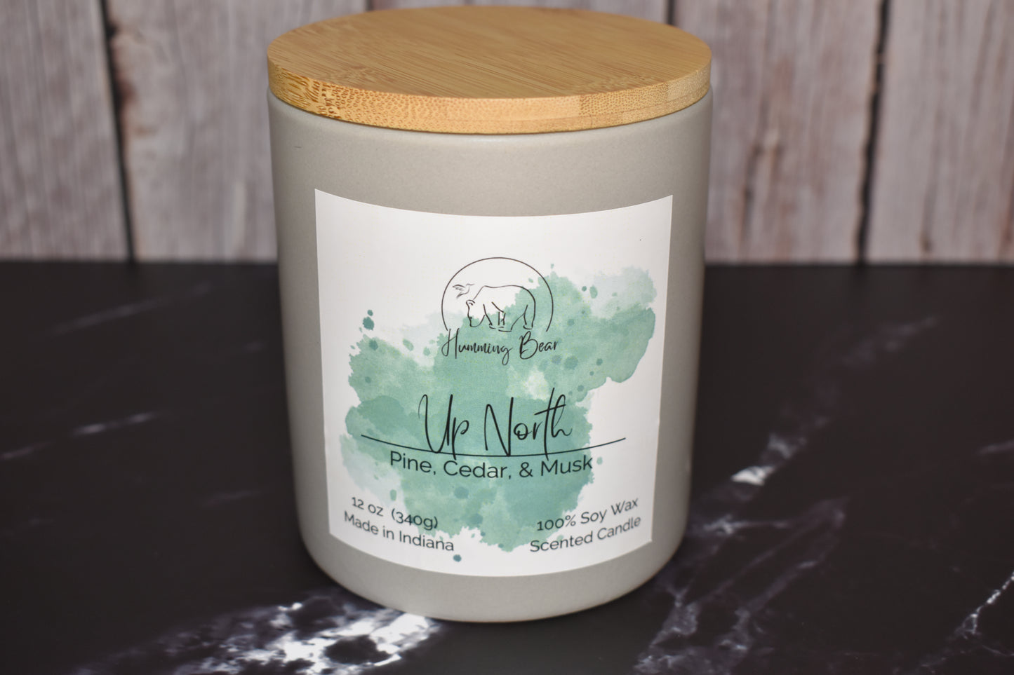 12oz Up North Soy Candle | Pine, Cedar, & Musk
