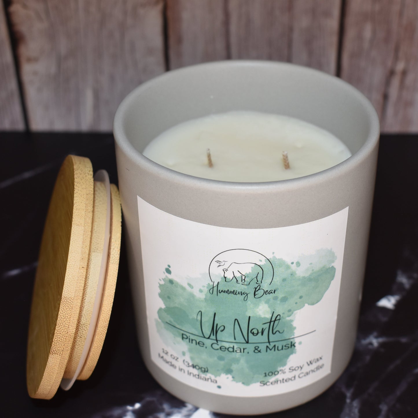 12oz Up North Soy Candle | Pine, Cedar, & Musk