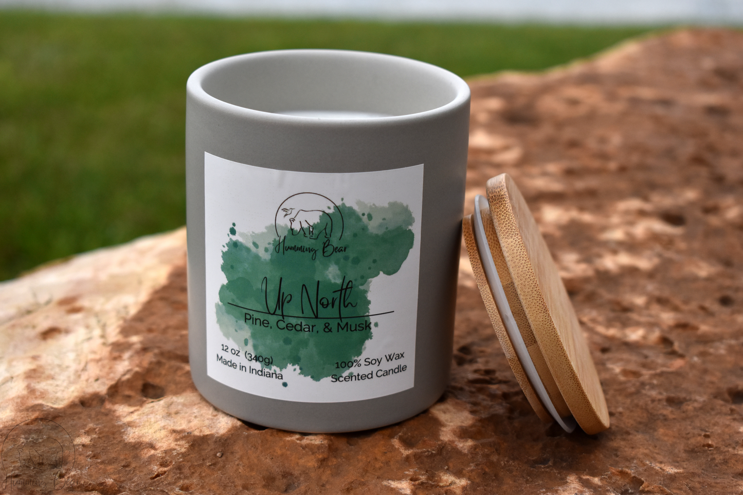 12oz Up North Soy Candle | Pine, Cedar, & Musk